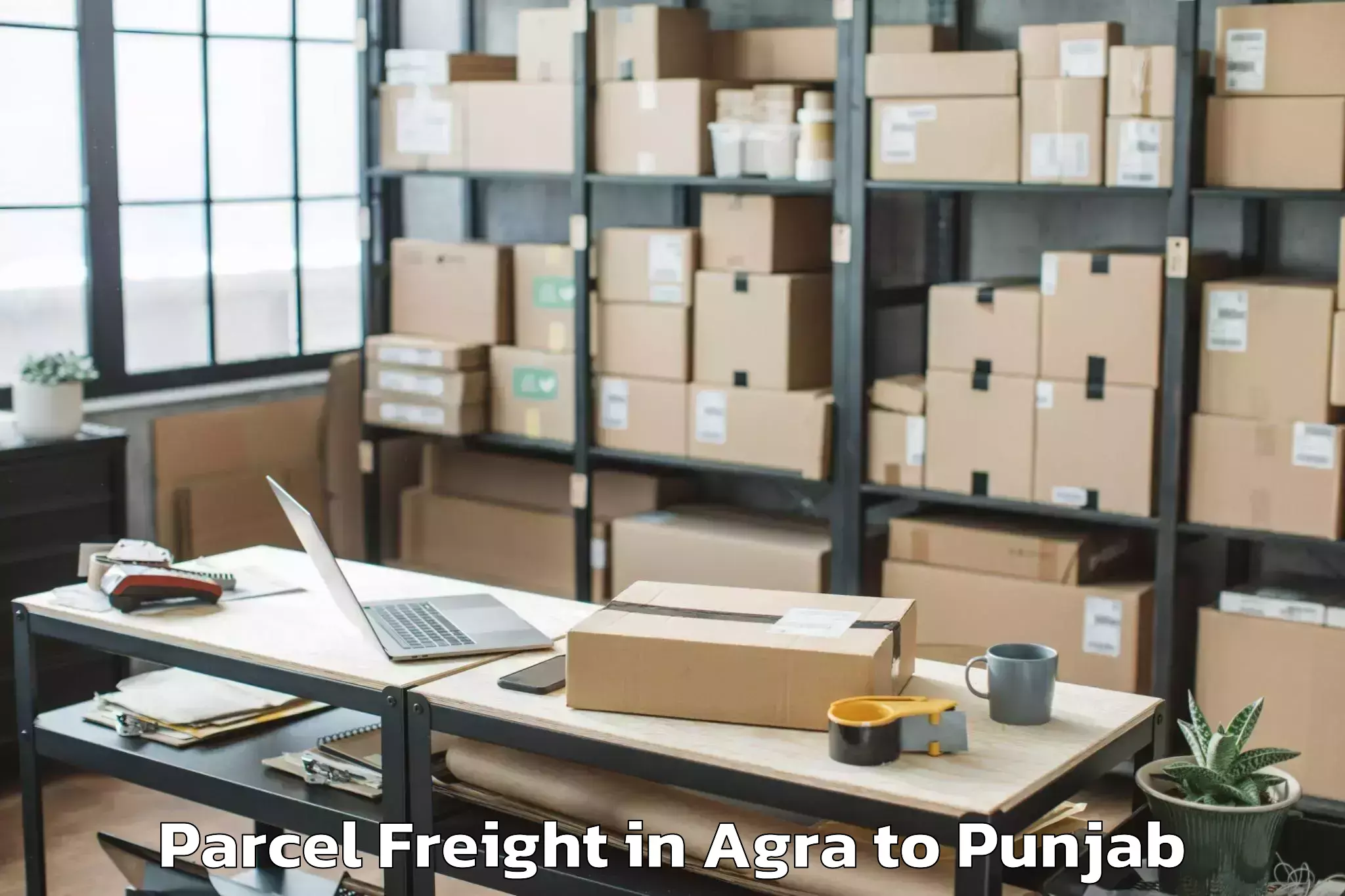 Book Your Agra to Machhiwara Parcel Freight Today